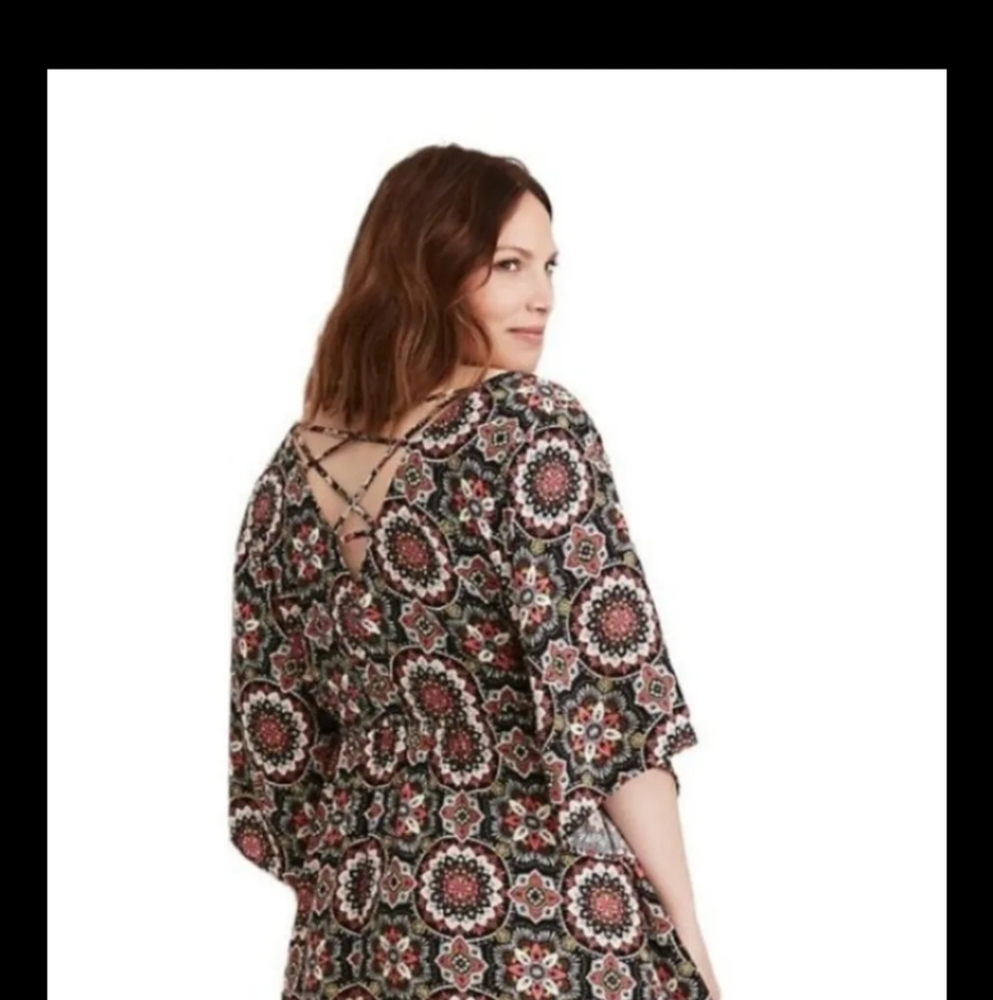 Medallion Print Dress Size 2 by Torrid - Picture 3 of 10